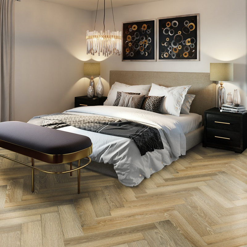 Кварц Винил (SPC)  2301 Дуб Элегантный, 43 класс, 4 мм