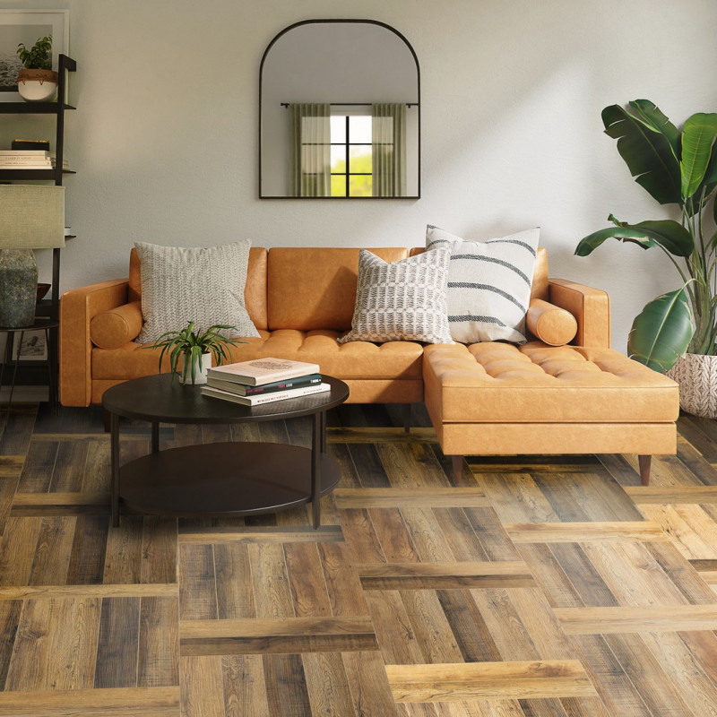 Кварц Винил (SPC)  2306 Дуб Амбарный, 43 класс, 4 мм