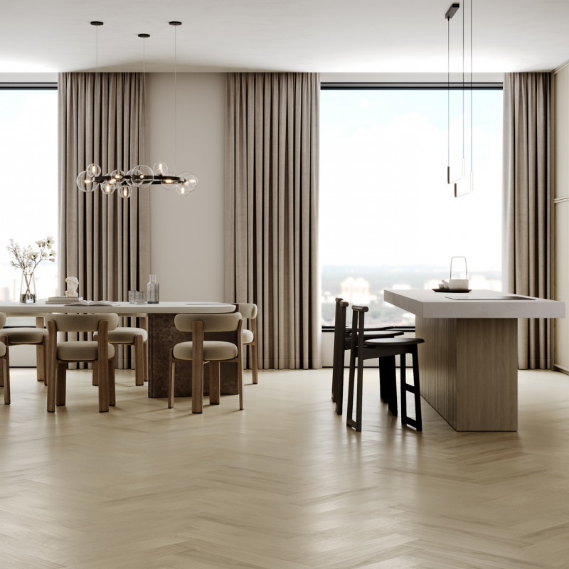 Кварц Паркет Английская Ёлка 33-404 Дуб Испанский, 43 класс, 5 мм