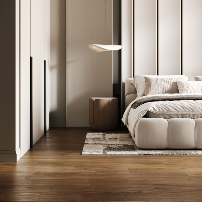 Кварц Паркет Quartz Parquet Классик 5мм, 400-29 Орех Американский, 43 класс, 5 мм, v- микро