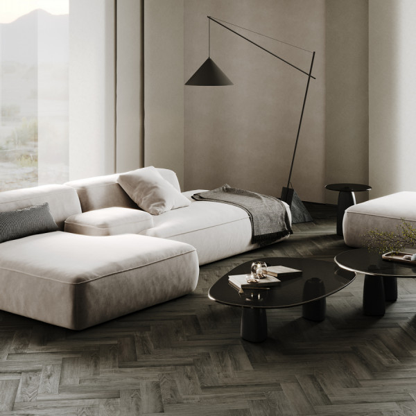 Кварц Винил (SPC) Herringbone 4,5мм 44-3046-6 Дуб Борнео, 43 класс, 4,5 мм
