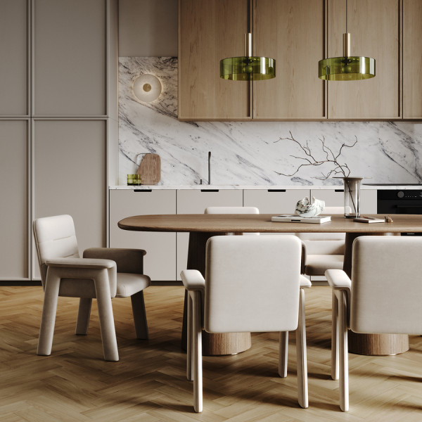Кварц Винил (SPC) Herringbone 4,5мм 44-88174-003 Дуб Аттика, 43 класс, 4,5 мм