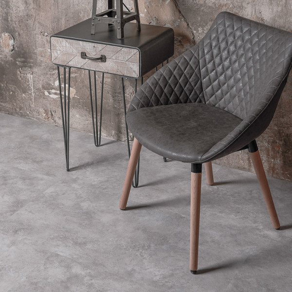 Кварц Винил (SPC) CERAMO VINILAM STONE 61606 Бетон, 43 класс, 8 мм