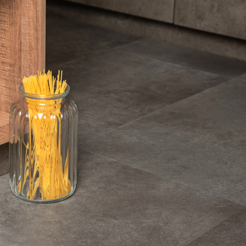 Виниловый пол (LVT) CERAMO VINILAM STONE GLUE 71610 Цемент Cтальной