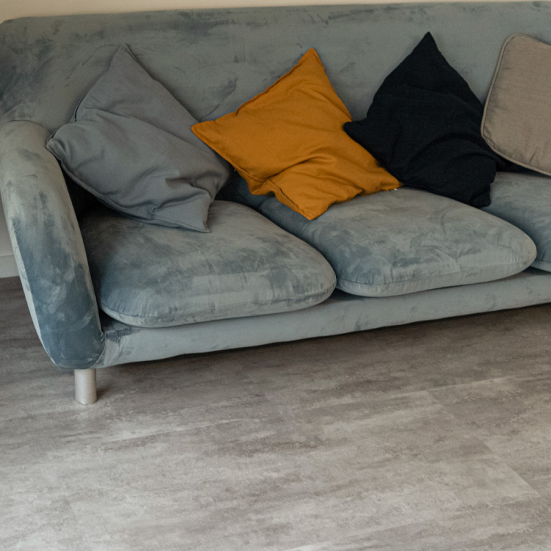 Виниловый пол (LVT) CERAMO VINILAM STONE GLUE 71614 Цемент Светлый Виниловый пол (LVT) CERAMO VINILAM STONE GLUE 71614 Цемент Светлый