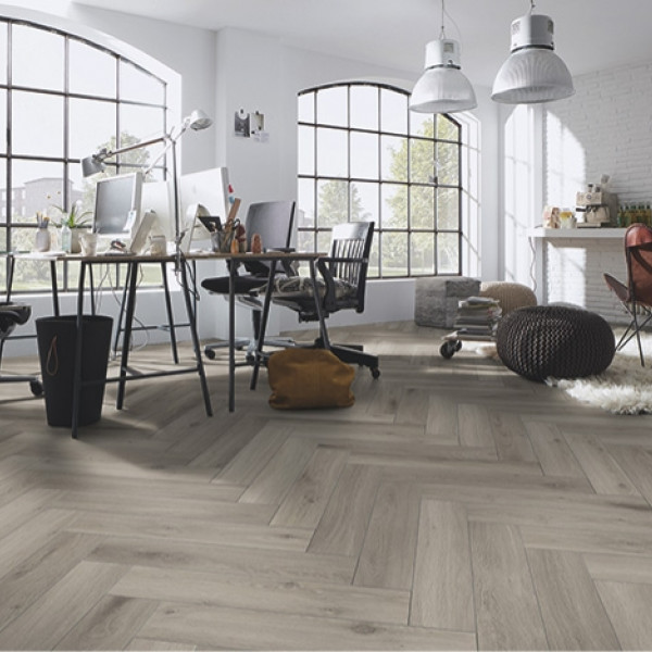 Ламинат Herringbone D3773 Дуб Серебряный Шинон
