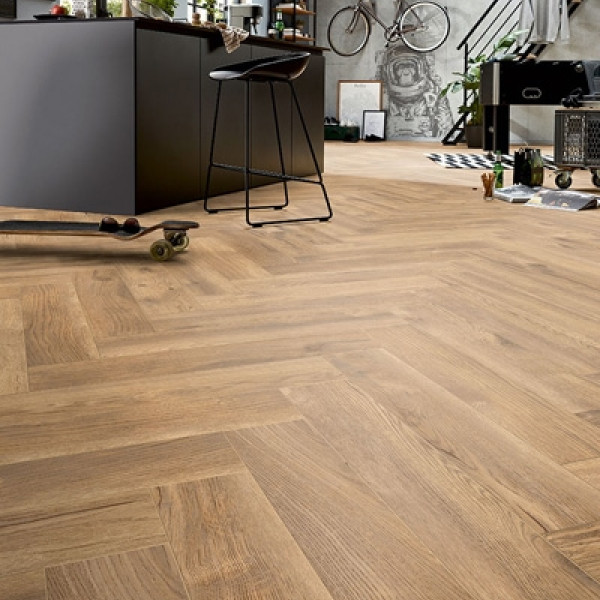 Ламинат Herringbone D8230/D4764 Дуб Киву/Дуб Натуральный Петерссон