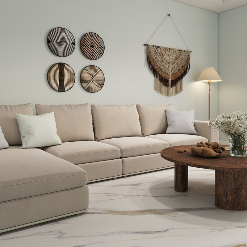 MSPC MSPC BIG STONE 8 мм DC833 MР Бело-золотой мрамор MSPC MSPC BIG STONE 8 мм DC833 MР Бело-золотой мрамор