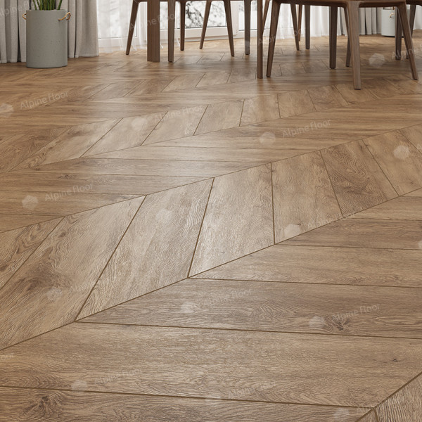 Кварц Винил (SPC) Chevron Alpine ECO 18-10 Гевуина Chevron, 43 класс, 5 мм