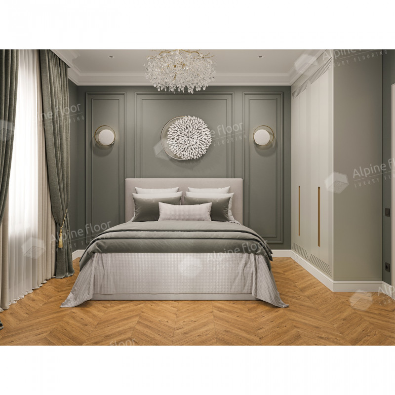 Кварц Винил (SPC) Chevron Alpine ECO 18-16 Tesoro Chevron, 43 класс, 5 мм Кварц Винил (SPC) Chevron Alpine ECO 18-16 Tesoro Chevron, 43 класс, 5 мм