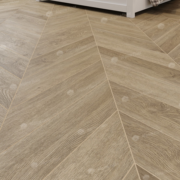 Виниловый пол (LVT) Chevron Alpine LVT ECO 20-2 Дуб Ваниль Селект