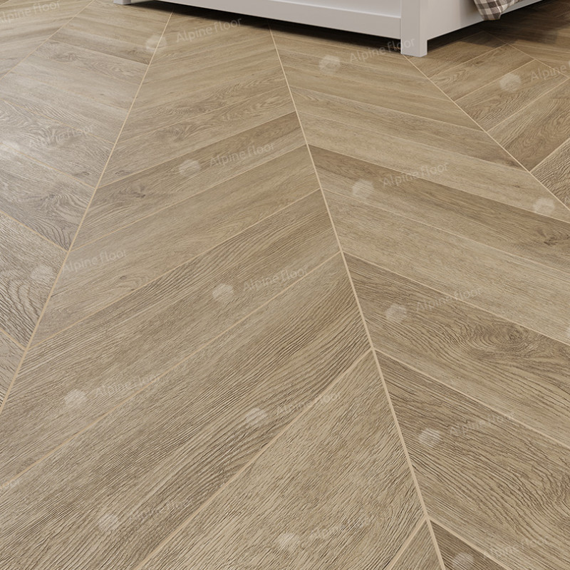 Виниловый пол (LVT) Chevron Alpine LVT ECO 20-2 Дуб Ваниль Селект