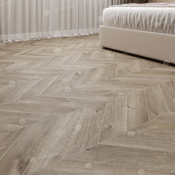 Виниловый пол (LVT) Chevron Alpine LVT ECO 20-3 Дуб Натуральный Отбеленный Chevron