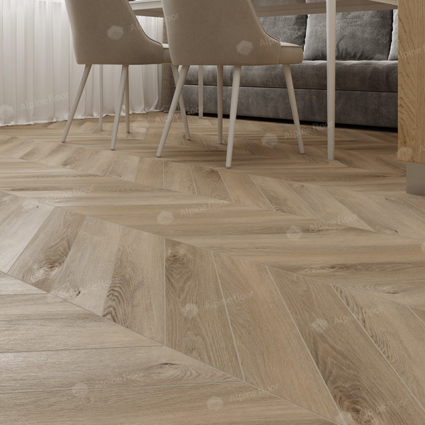 Виниловый пол (LVT) Chevron Alpine LVT ECO 20-6 Дуб Синистра Chevron