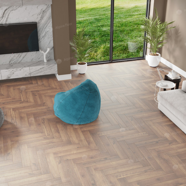 Кварц Винил (SPC) Parquet Premium ECO19-2 Дуб Royal, 43 класс, 8 мм