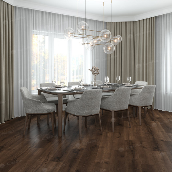 Кварц Винил (SPC) REAL WOOD ЕСО 2-2 Дуб Мокка, 43 класс, 6 мм